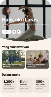 Pratinjau template Asana