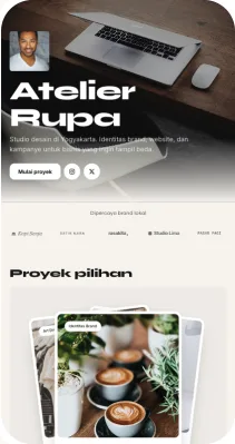 Pratinjau template Atelier