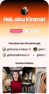 Pratinjau template Nova