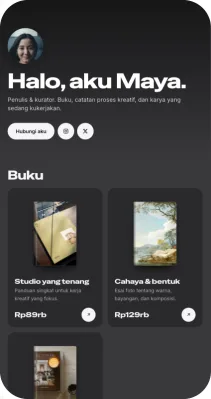 Pratinjau template Perak