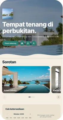 Pratinjau template Teduh
